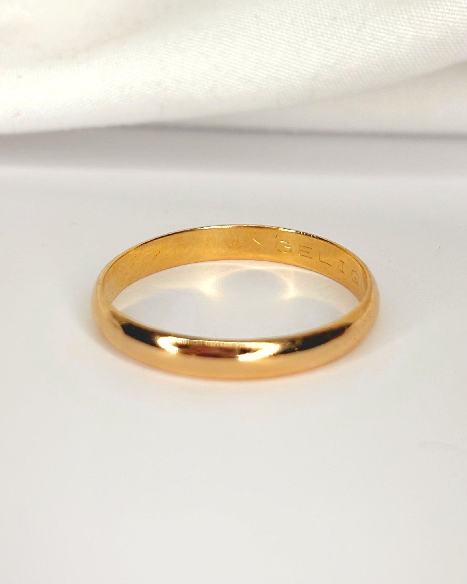Alliance Or Jaune 18 carats 0.3 mm 3.13g "Servet" - Elliade Paris