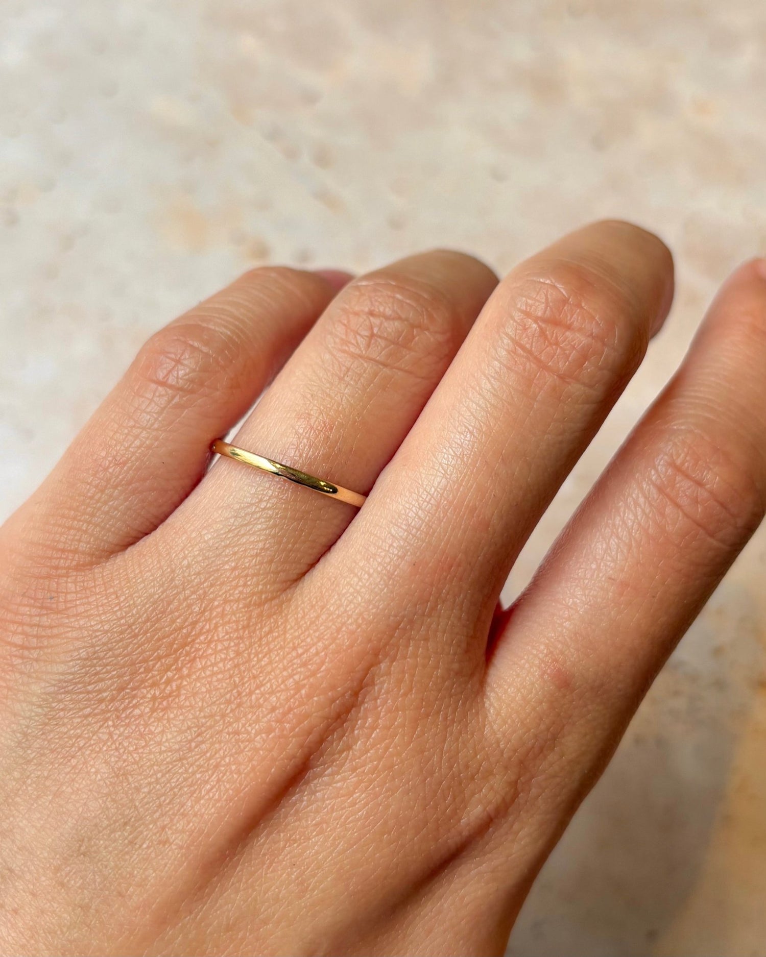 Alliance Or Jaune 18 carats 1.3 mm "Axel" - Elliade Paris