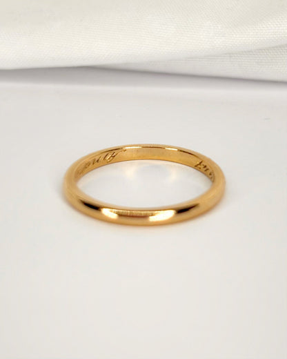 Alliance Or Jaune 18 carats 1.8 mm "Aloys" - Elliade Paris