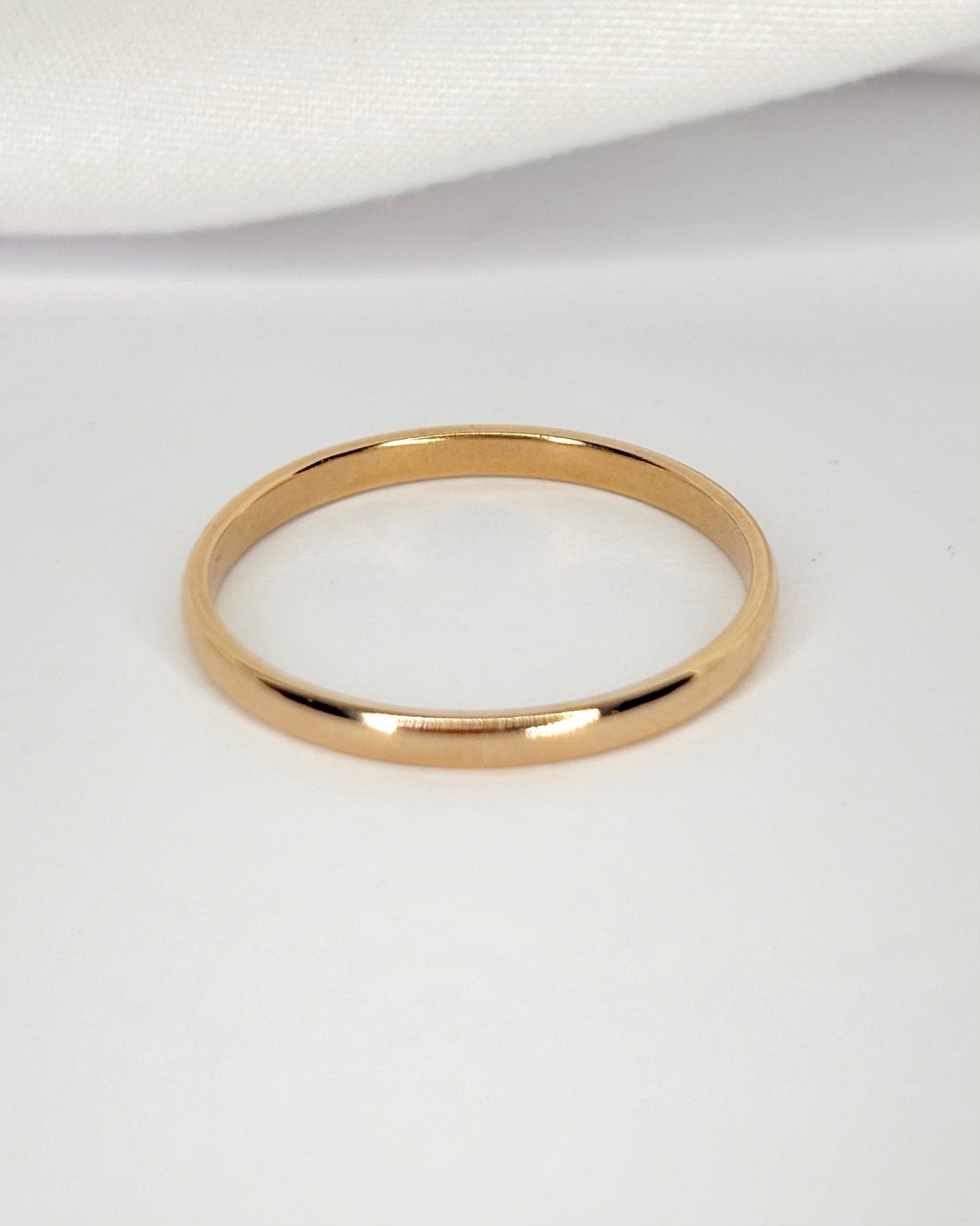 Alliance Or Jaune 18 carats 2 mm "Chris" - Elliade Paris