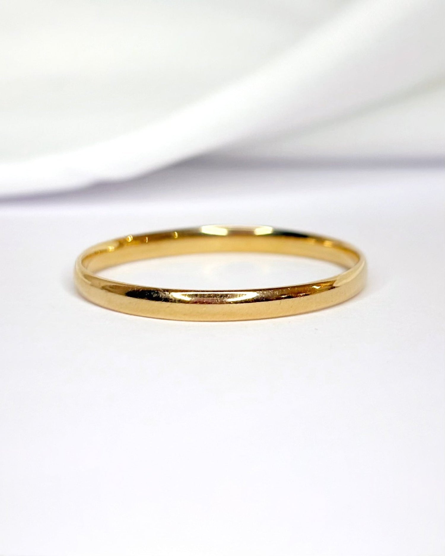 Alliance Or Jaune 18 carats 2.2 mm "Flora" - Elliade Paris