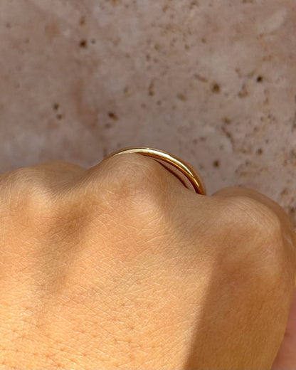 Alliance Or Jaune 18 carats 2.3 mm "Hugo" - Elliade Paris