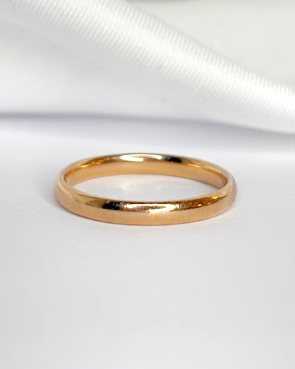 Alliance Or Jaune 18 carats 2.3 mm "Loeva" - Elliade Paris