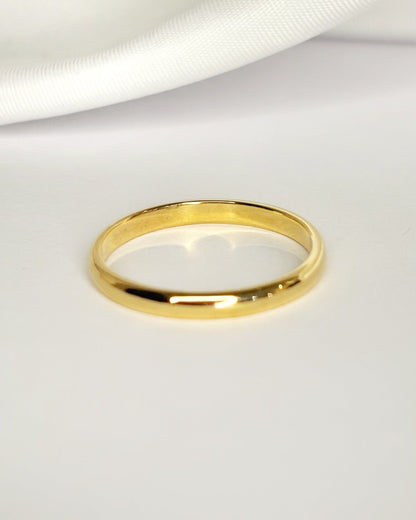 Alliance Or Jaune 18 carats 2.4 mm "Line" - Elliade Paris