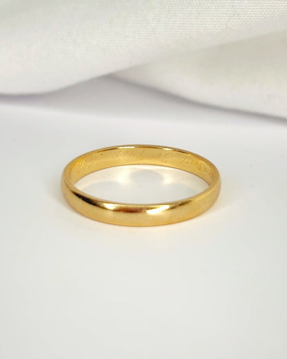 Alliance Or Jaune 18 carats 2.7 mm "Manon" - Elliade Paris