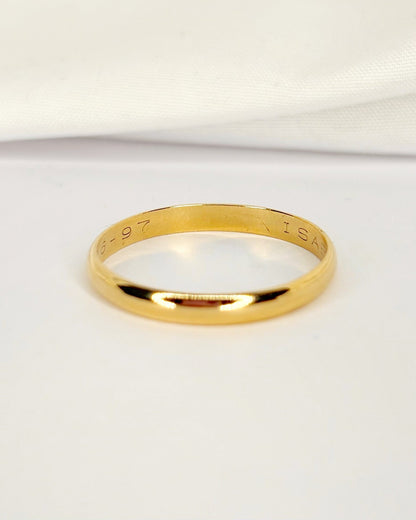 Alliance Or Jaune 18 carats 2.7 mm "Nelly" - Elliade Paris