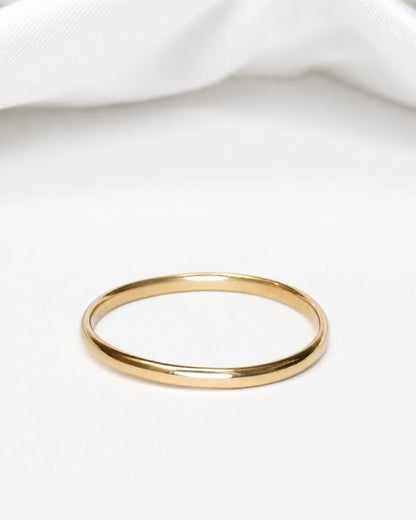 Alliance Or Jaune 18 carats 2mm "Augustin" - Elliade Paris