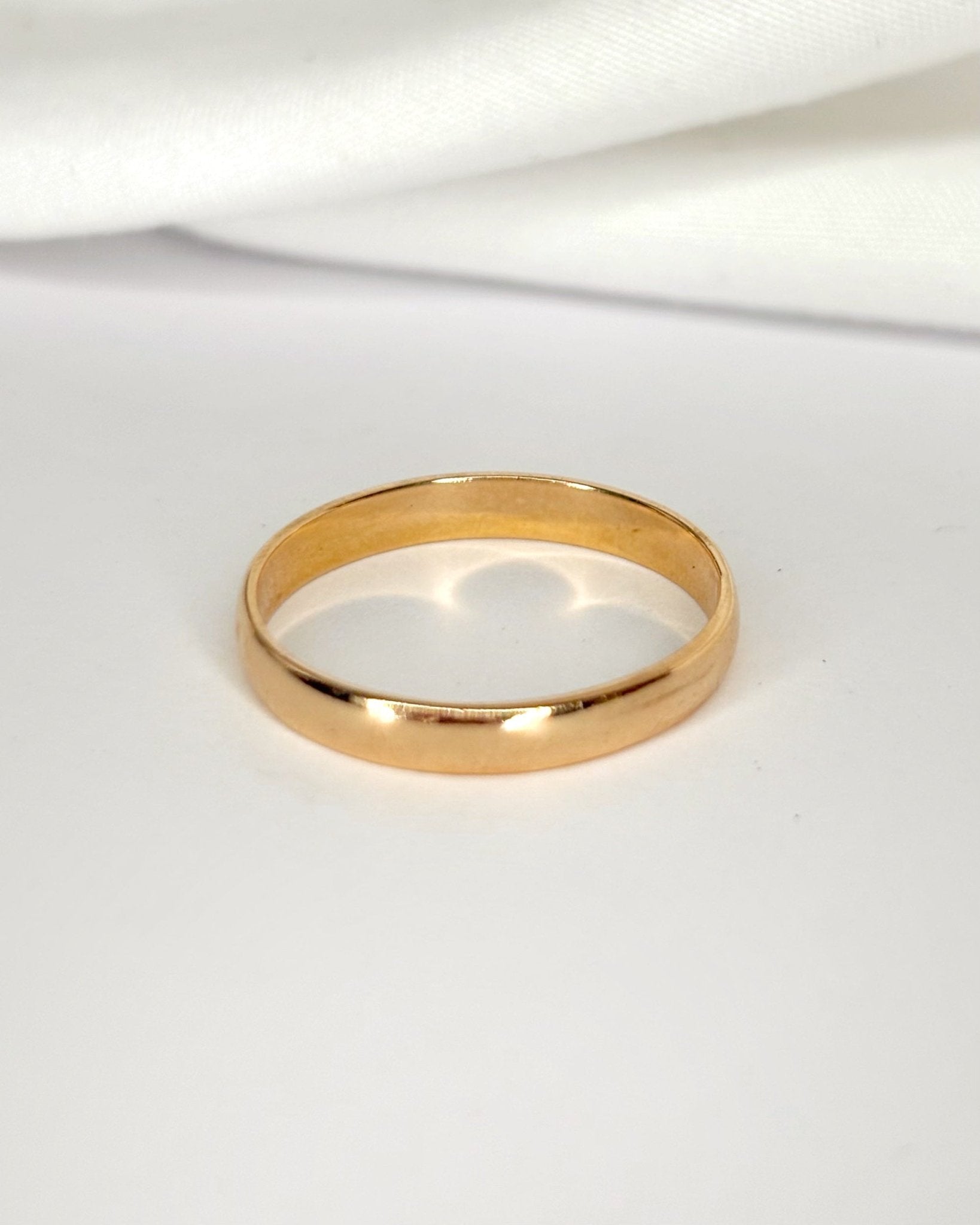Alliance Or Jaune 18 carats 3 mm "Angelina" - Elliade Paris