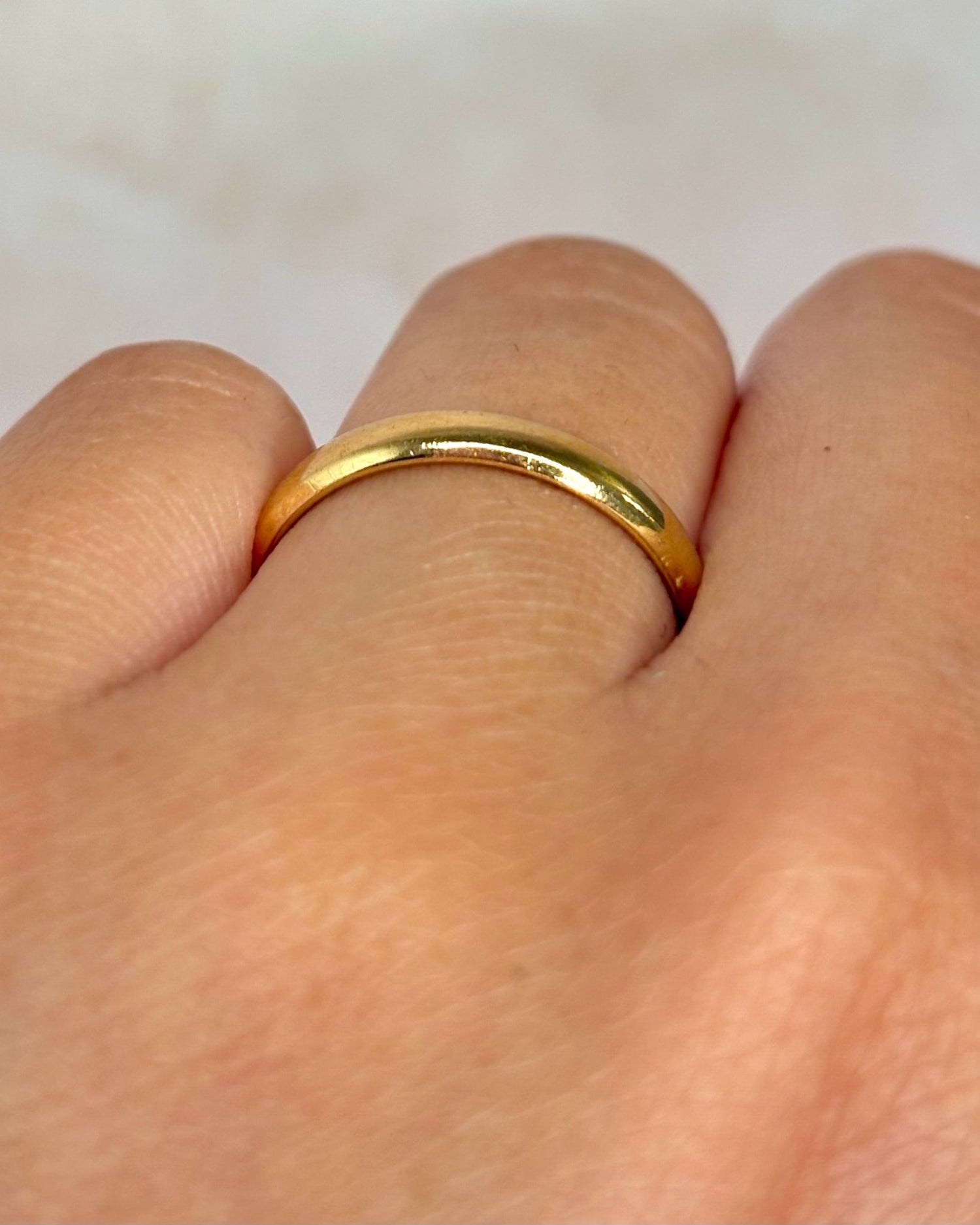 Alliance Or Jaune 18 carats 3 mm "Billy" - Elliade Paris