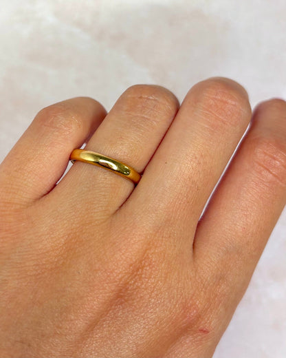 Alliance Or Jaune 18 carats 3 mm "Billy" - Elliade Paris