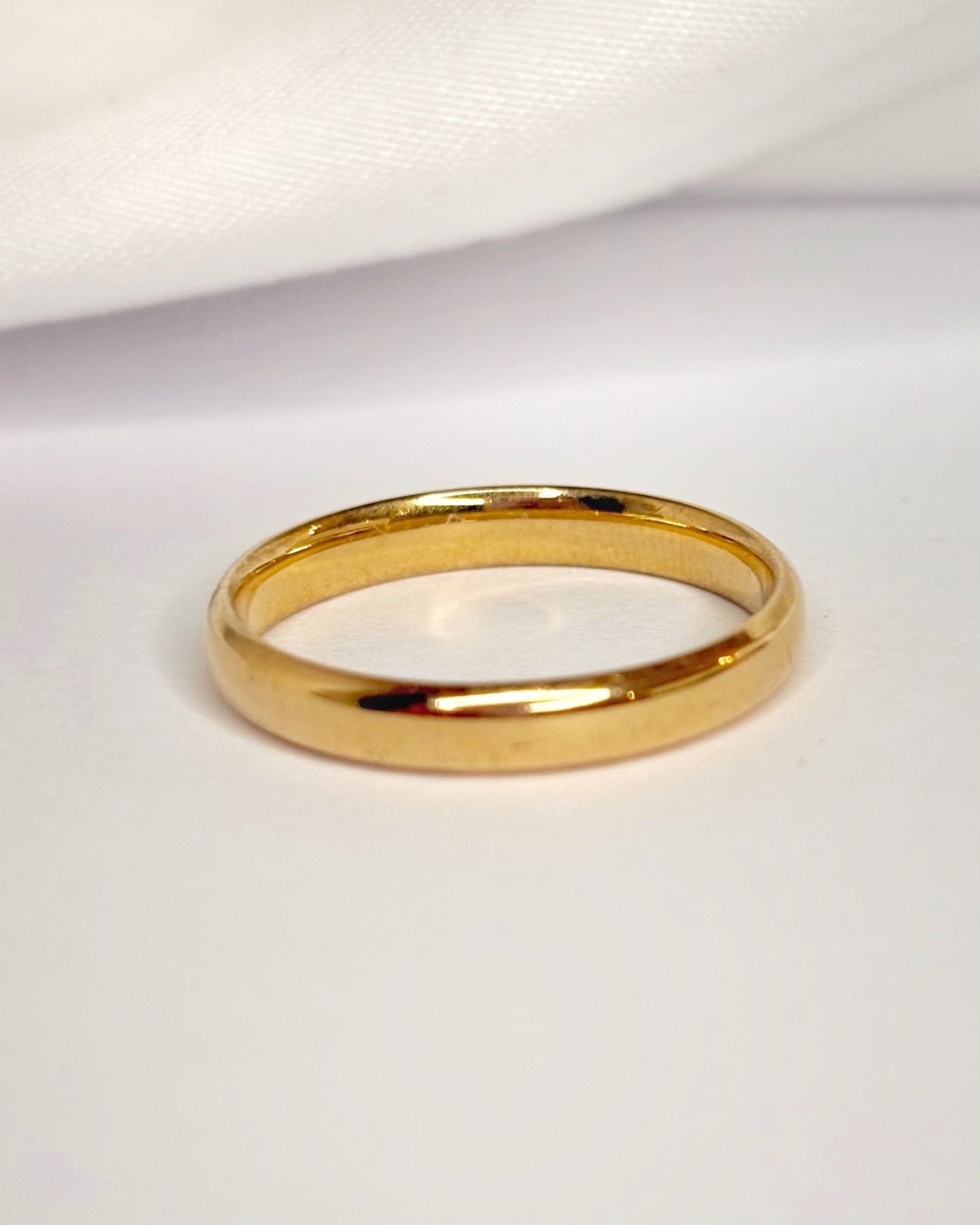 Alliance Or Jaune 18 carats 3 mm "Billy" - Elliade Paris