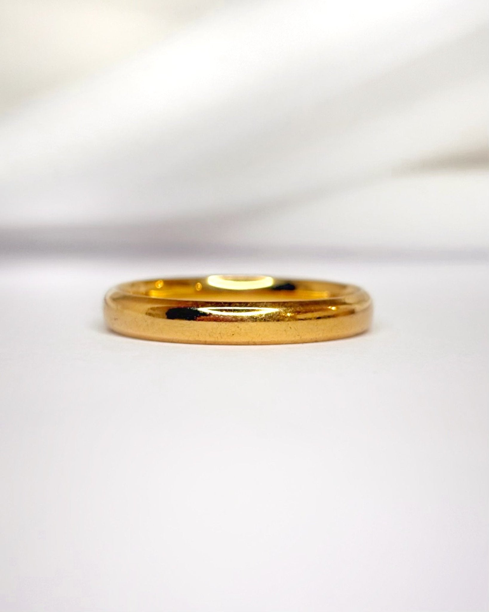 Alliance Or Jaune 18 carats 3 mm "Billy" - Elliade Paris