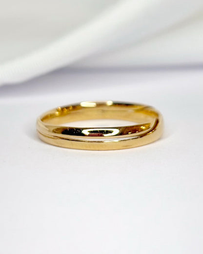 Alliance Or Jaune 18 carats 3 mm "Corie" - Elliade Paris