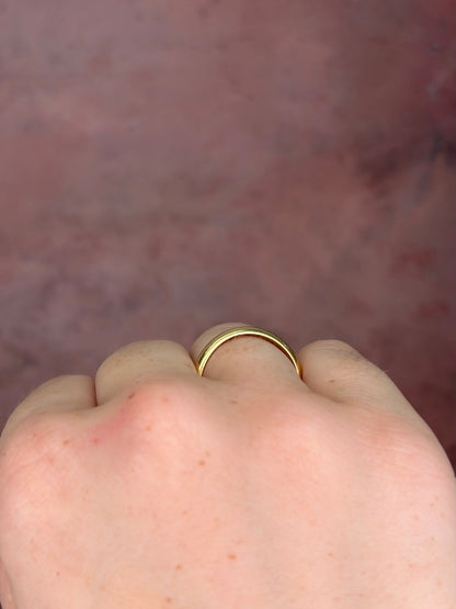 Alliance Or Jaune 18 carats 3 mm "Elio" - Elliade Paris