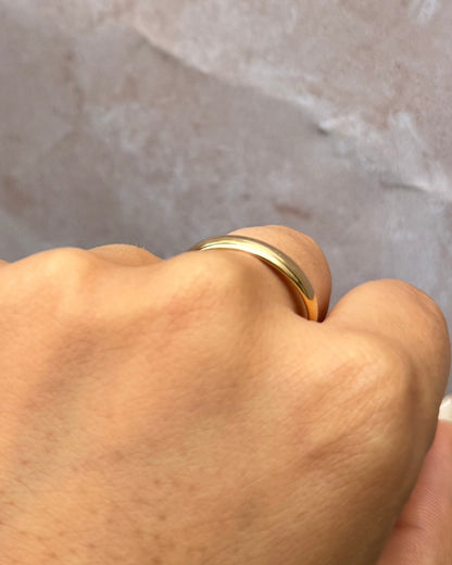 Alliance Or Jaune 18 carats 3.7 mm "Bérénice" - Elliade Paris