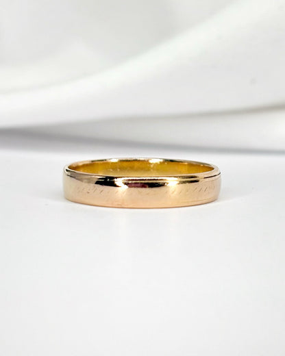 Alliance Or Jaune 18 carats 3.8mm "Lara" - Elliade Paris