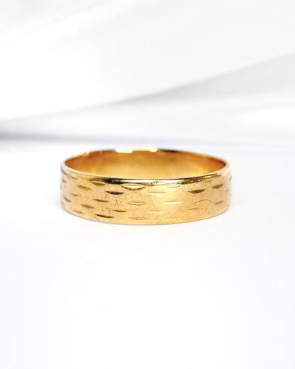 Alliance Or Jaune 18 carats 5.5 mm "Line" - Elliade Paris