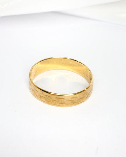 Alliance Or Jaune 18 carats 5.5 mm "Line" - Elliade Paris