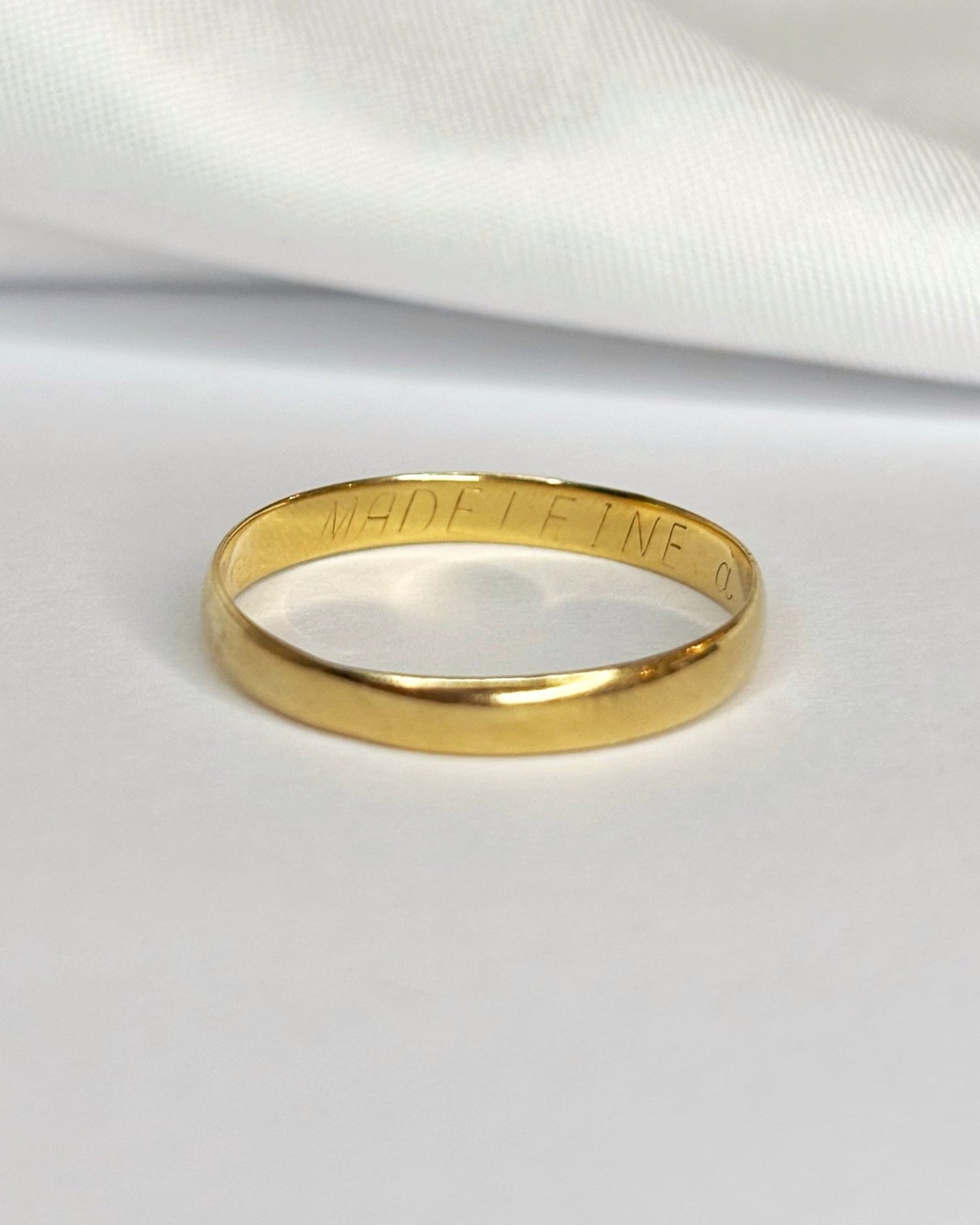 Alliance Or Jaune 18 carats "Alexandre" - Elliade Paris