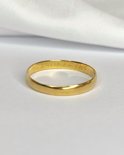 Alliance Or Jaune 18 carats "Alexandre" - Elliade Paris