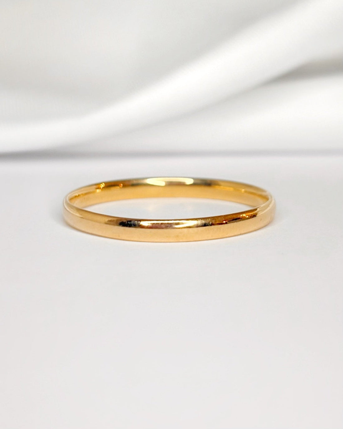 Alliance Or Jaune 18 carats "David" - Elliade Paris