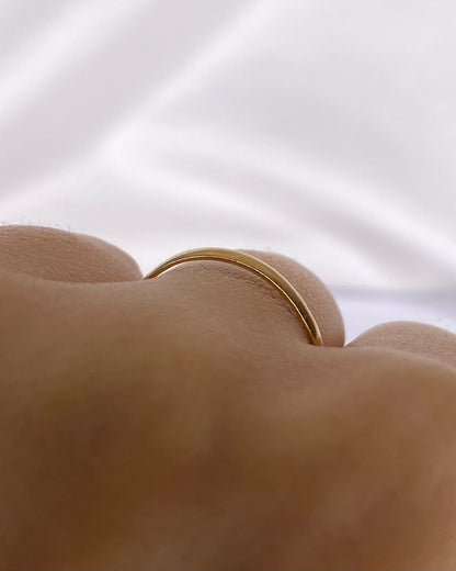 Alliance Or Jaune 18 carats "Emile" - Elliade Paris