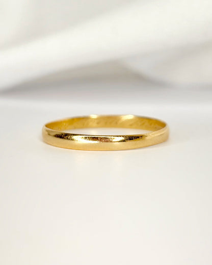 Alliance Or Jaune 18 carats "Loane" - Elliade Paris