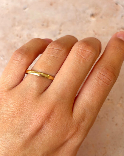 Alliance Or Jaune 18 carats "Loane" - Elliade Paris