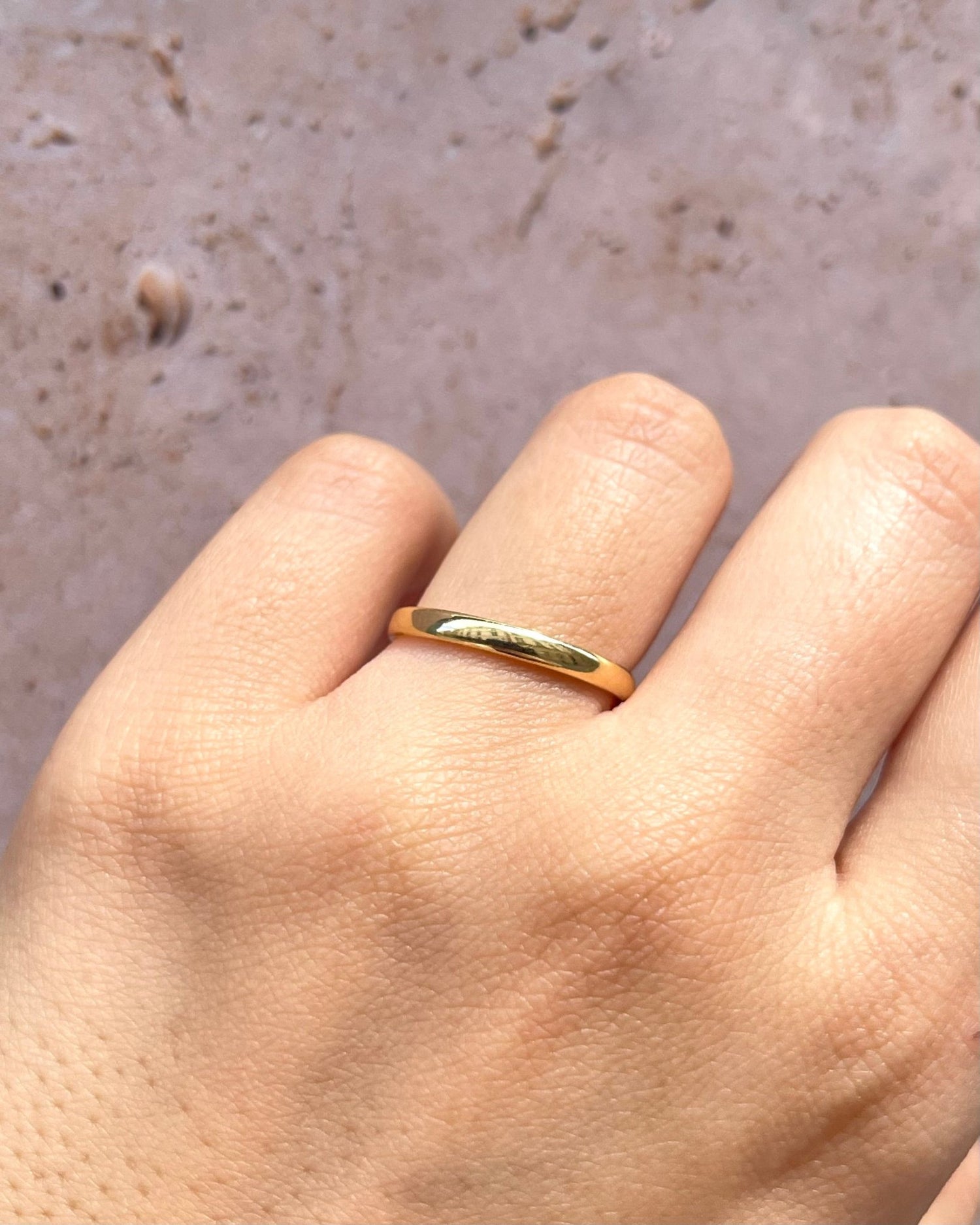 Alliance Or Jaune 18 carats "Maël" - Elliade Paris