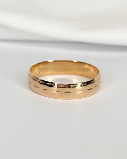 Alliance Or Jaune 18 carats "Marga" - Elliade Paris