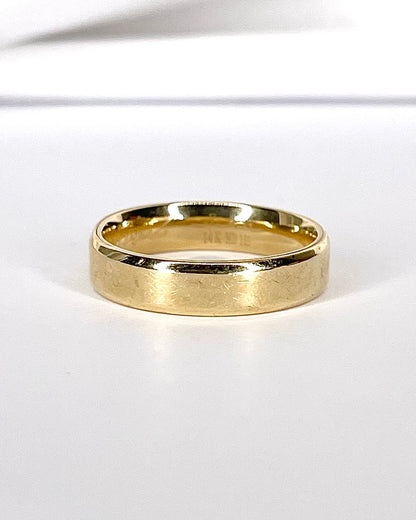 Alliance Or Jaune 5 mm "Aloys" - Elliade Paris