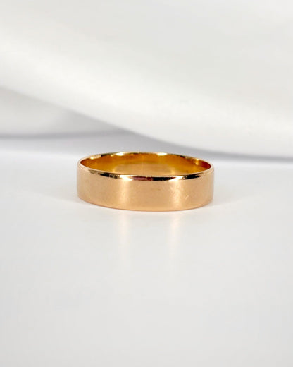 Alliance Or jaune cuivré 18 carats "Côme" - Elliade Paris