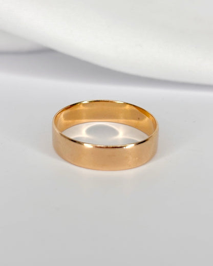 Alliance Or jaune cuivré 18 carats "Côme" - Elliade Paris