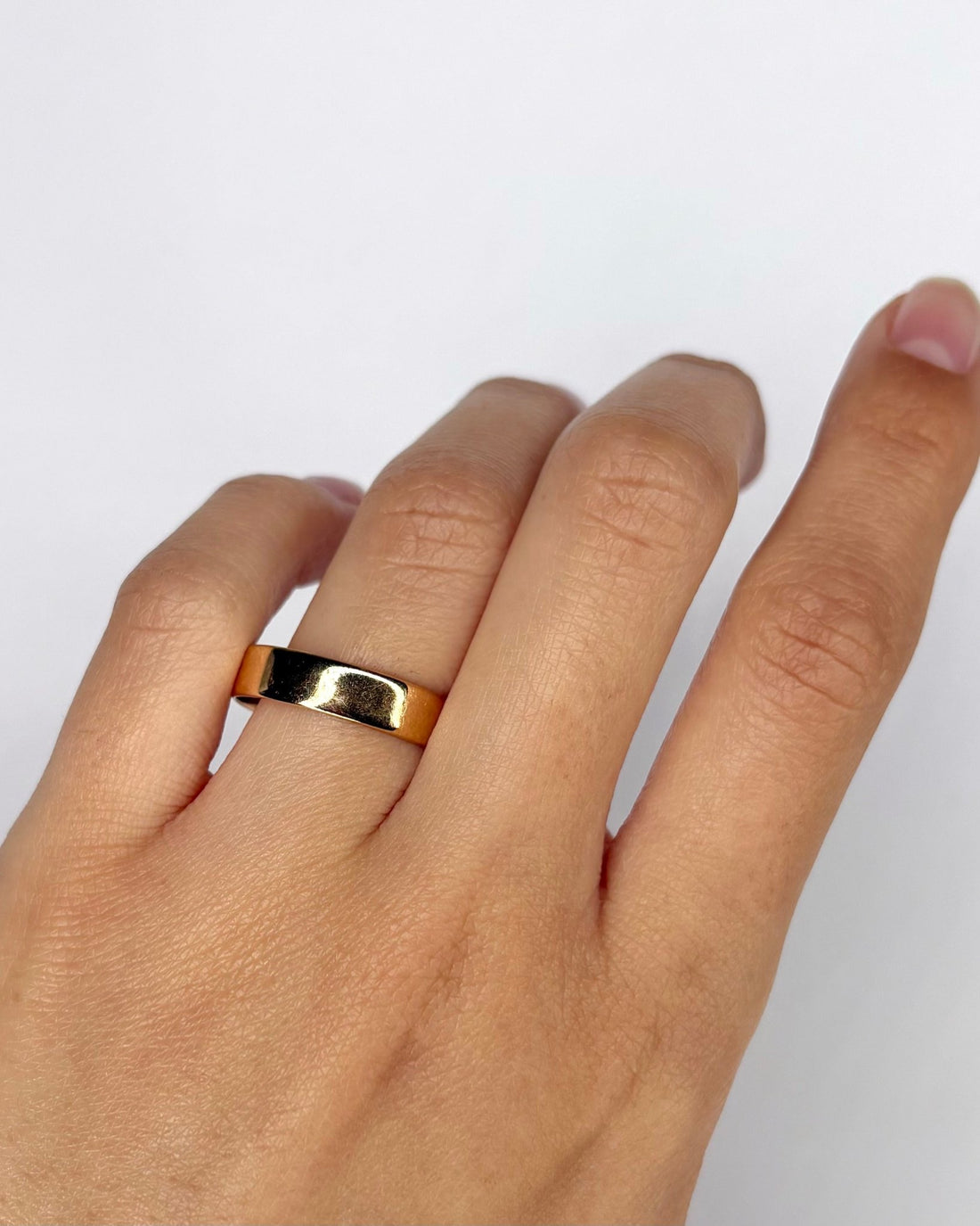 Alliance Or jaune cuivré 18 carats "Côme" - Elliade Paris