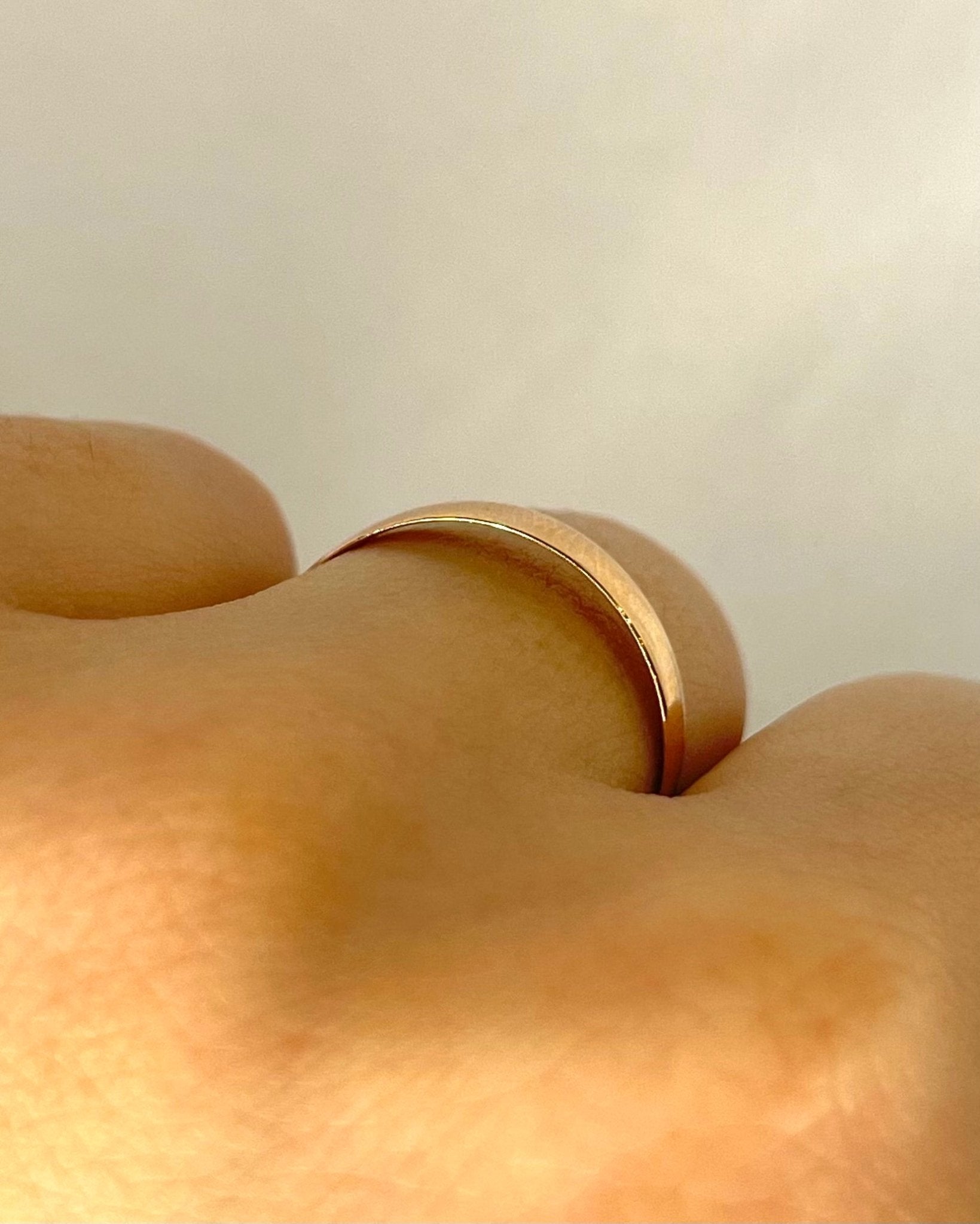 Alliance Or Jaune Cuivré "Edgar" - Elliade Paris