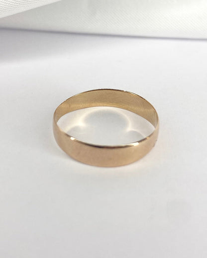 Alliance Or Jaune Cuivré "Edgar" - Elliade Paris