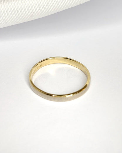 Alliance Or Jaune &amp; Gris 18 carats 2.4 mm "Liv" - Elliade Paris