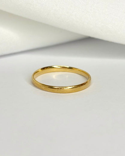 Alliance Or Jaune "Mireille" - Elliade Paris