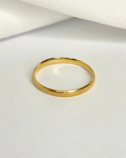 Alliance Or Jaune "Mireille" - Elliade Paris