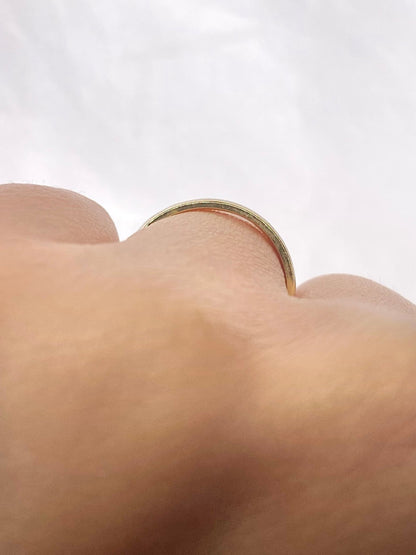 Alliance Or Jaune &amp; Or Gris "Rachel" - Elliade Paris