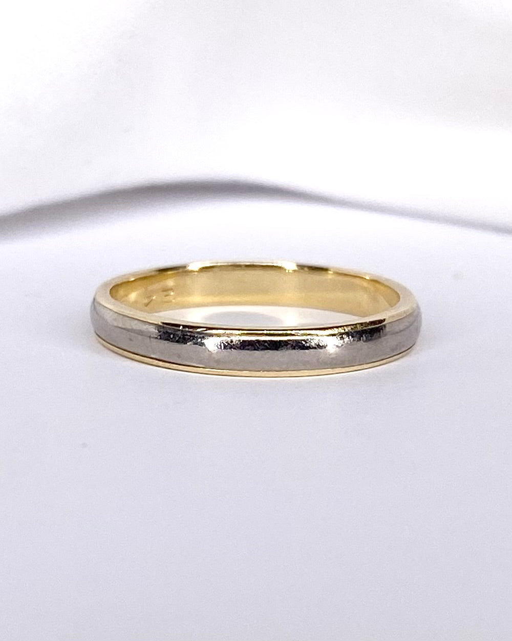 Alliance Or Jaune &amp; Or Gris "Rachel" - Elliade Paris