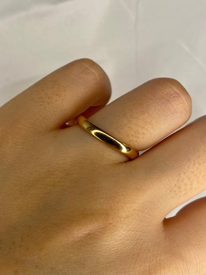 Alliance Or Jaune "Vanila" - Elliade Paris