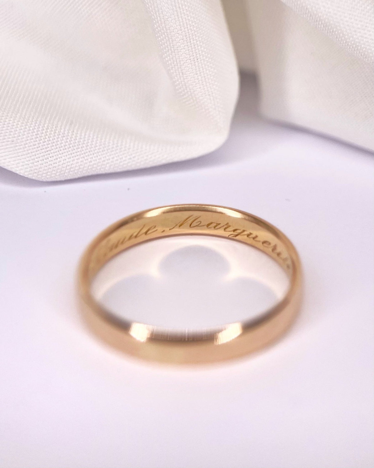 Alliance Or Rose 18 carats 3.4mm "Edouard" - Elliade Paris