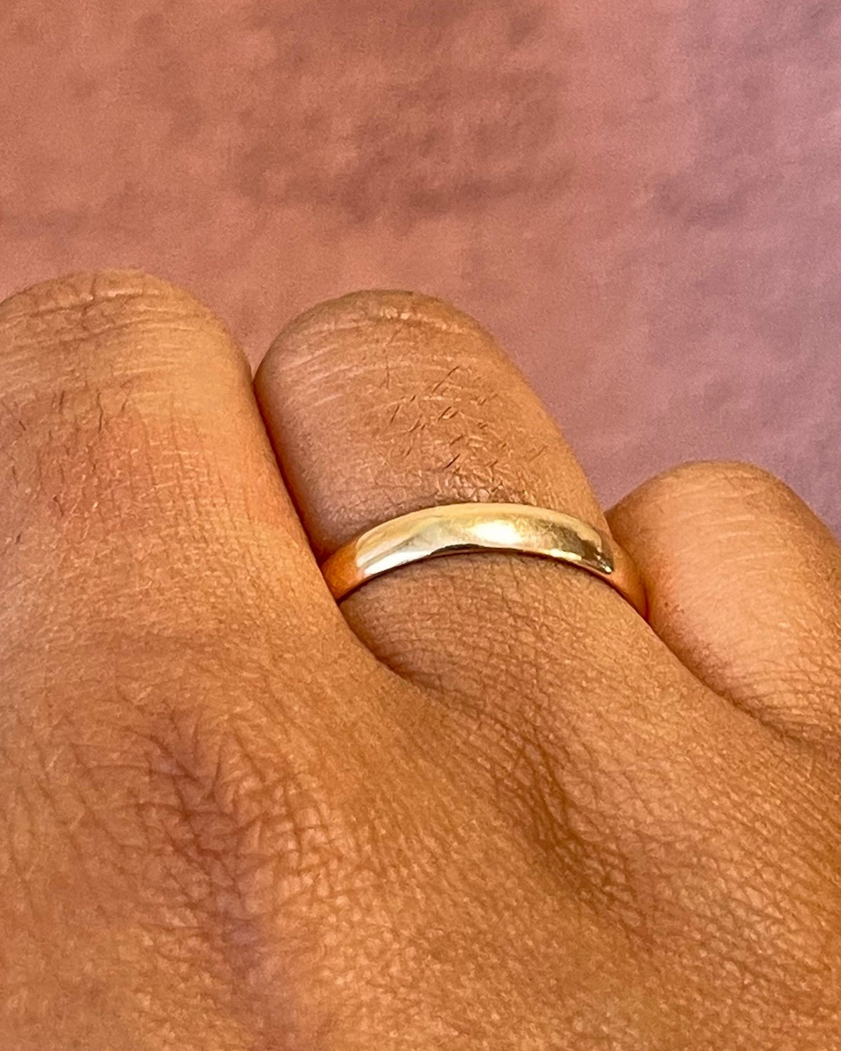 Alliance Or Rose 18 carats 3.4mm "Edouard" - Elliade Paris