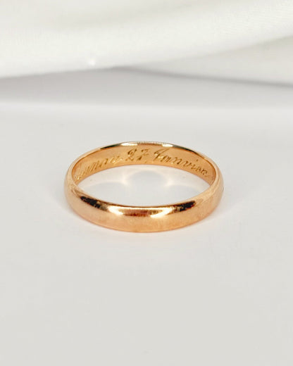 Alliance Or Rose 18 carats "Servane" - Elliade Paris