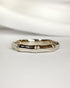 Alliance Style Bambou Or Gris 18 carats 3.1mm "Cristina" - Elliade Paris