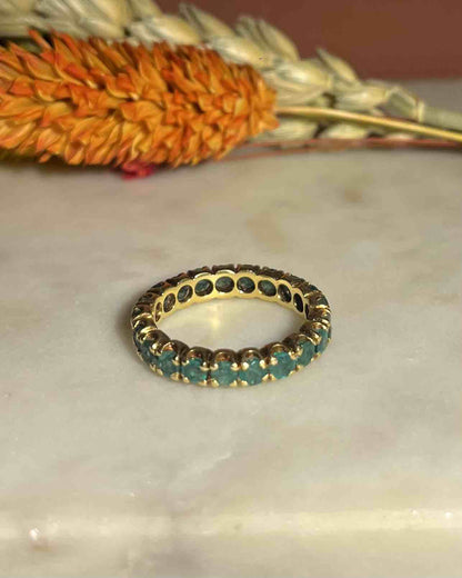 Alliance vintage 21 émeraudes &quot;Marbella&quot; - Elliade Paris
