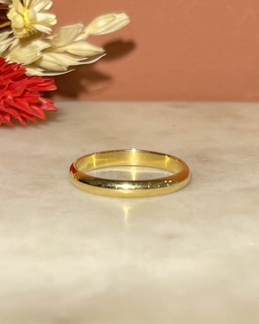 Alliance Vintage Or 18 carats "Azize" - Elliade Paris