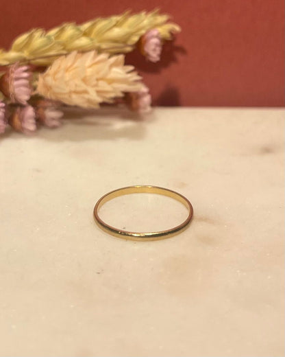 Alliance Vintage Or Jaune 18 carats &quot;Elio&quot; - Elliade Paris
