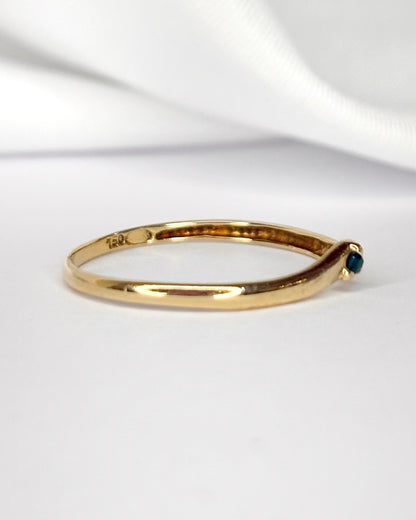 Bague Diadème Émeraude "Lou"